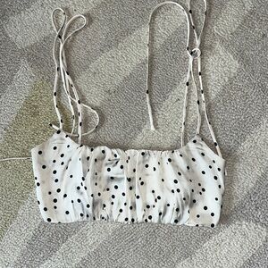 Polkadot free people top! So cute, silky, comfy. Perfect for going out!